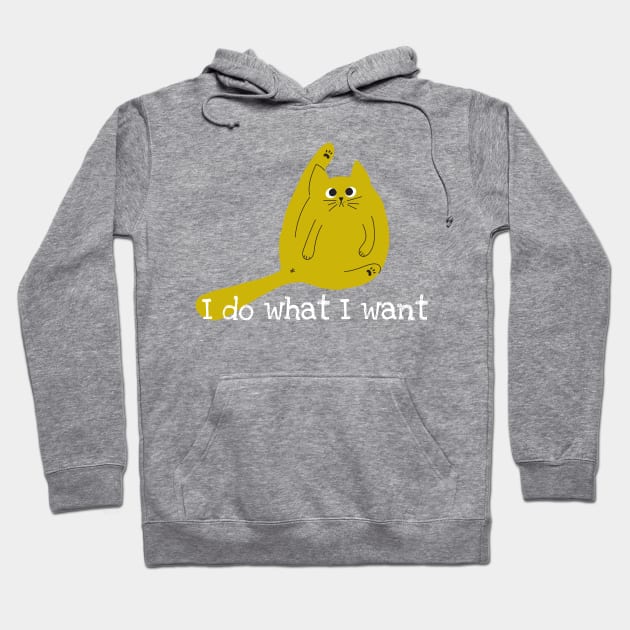 Funny cat : I Do What I Want Hoodie by BaronBoutiquesStore